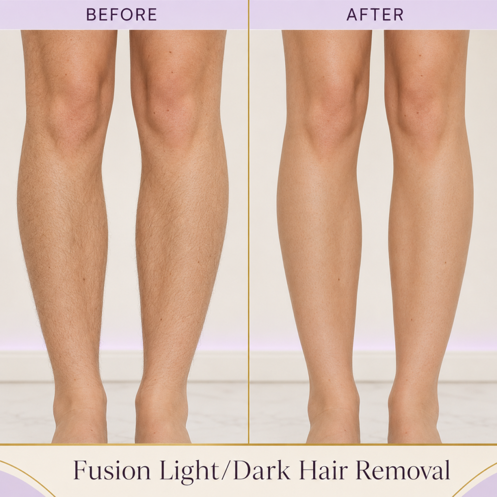 Fusion Hair Removal Before and After