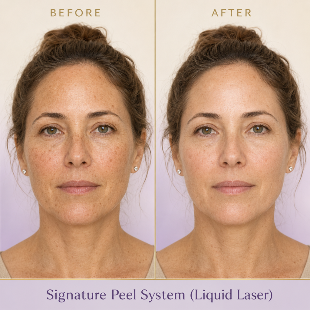 Signature Peel System Before and After